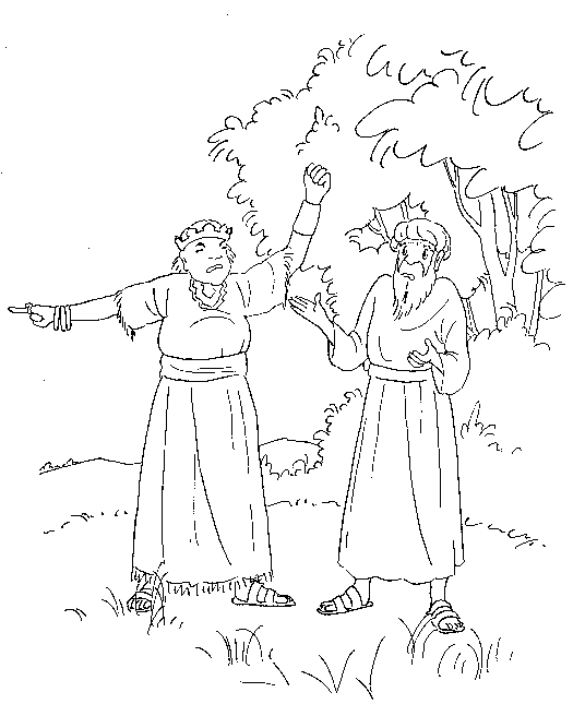 Plansa de colorat cu Biblia Ilustrata 117